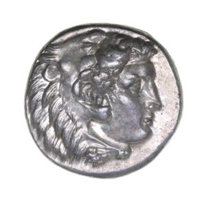 Macedon Alexander The Great 336-323 BC Silver Drachm Lifetime issue *High Grade*