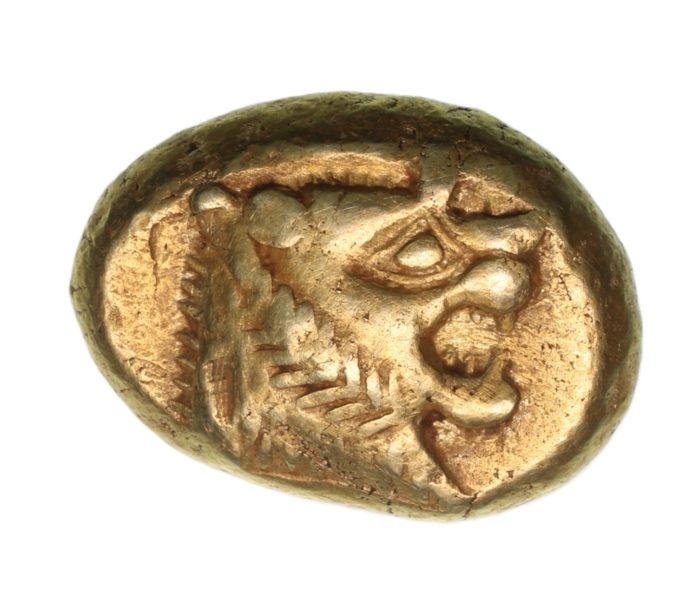 Kingdom of Lydia Aluattes 600-561 BC Electrum Trite