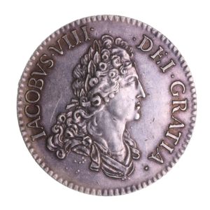 Scotland James VIII Old Pretender AD 1688-1766 Silver Crown *Rare*