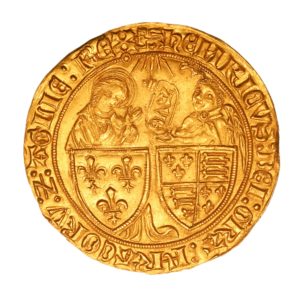 ANGLO GALLIC Henry VI AD 1422-1461 Gold Salut D'or Rouen