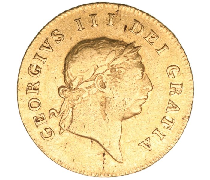 George III AD 1760-1820 Gold Half Guinea AD 1809