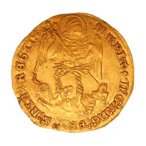 Mary AD 1553-1554 Gold Angel