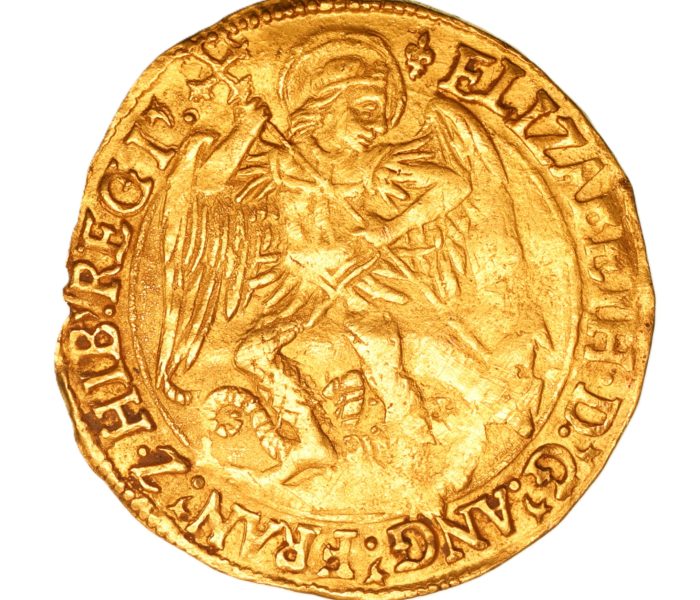 Elizabeth I AD 1558-1603 Gold Angel