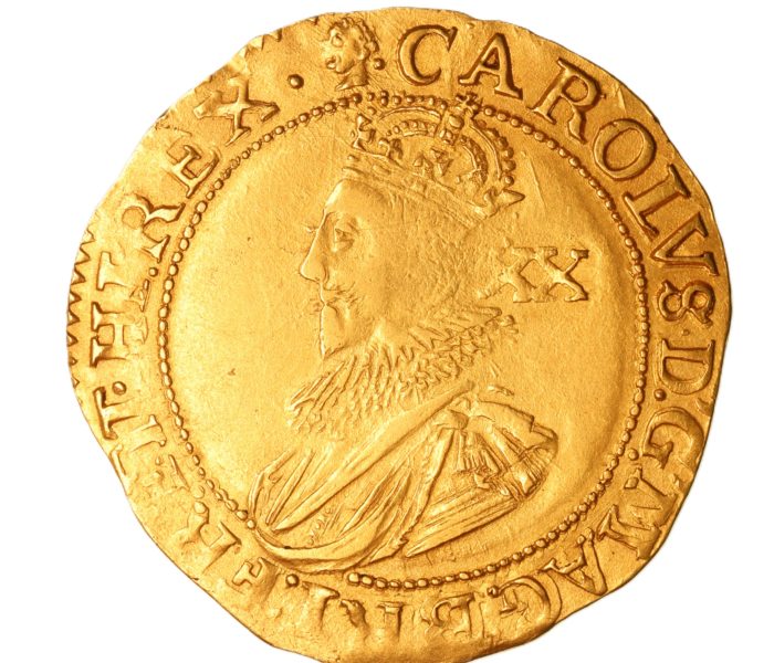 Charles I AD 1625-1649 Gold Unite Group B