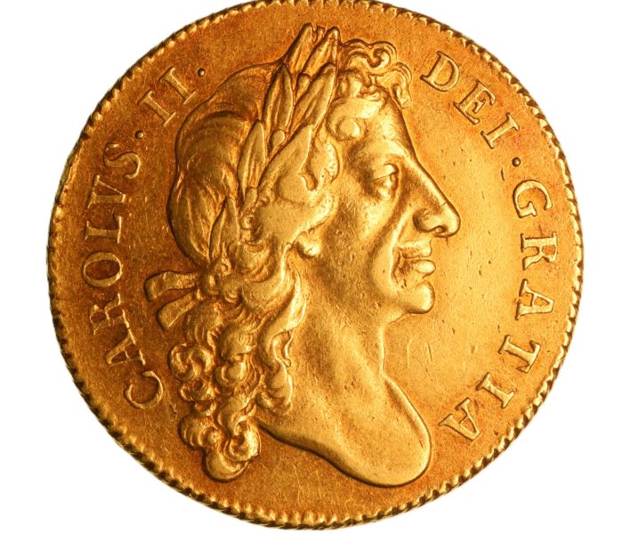 Charles II AD 1660-1685 Gold Two Guineas AD 1678