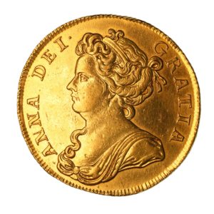 Anne AD 1702-1714 Gold Two Guineas AD 1713