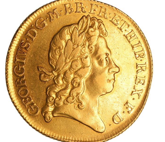 George I AD 1714-1727 Gold Two Guineas AD 1720
