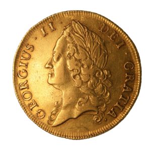 George II AD 1727-1760 Gold Two Guineas AD 1739