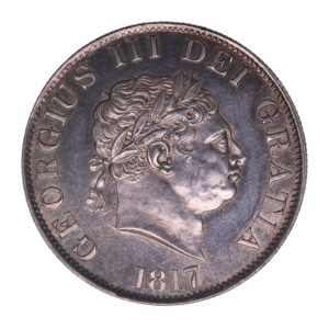 George III AD 1760-1820 Silver Halfcrown AD 1817