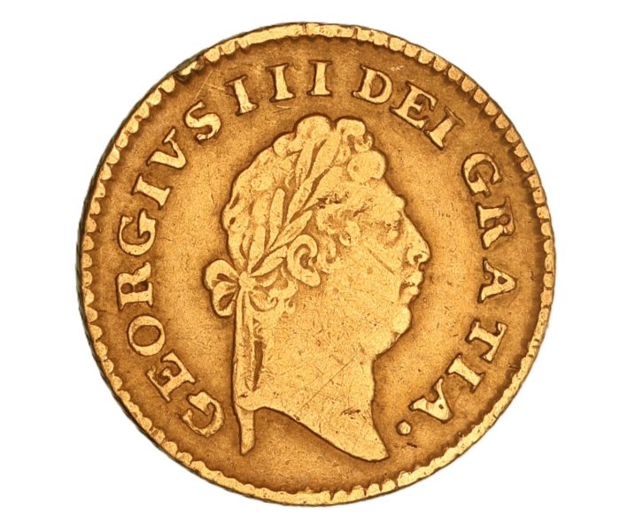 George III AD 1760-1820 Gold Third Guinea AD 1800