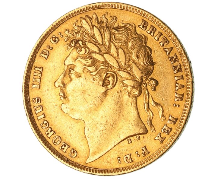 George IV AD 1820-1830 Gold Sovereign AD 1821