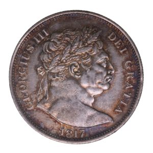George III AD 1760-1820 Silver Halfcrown AD 1817