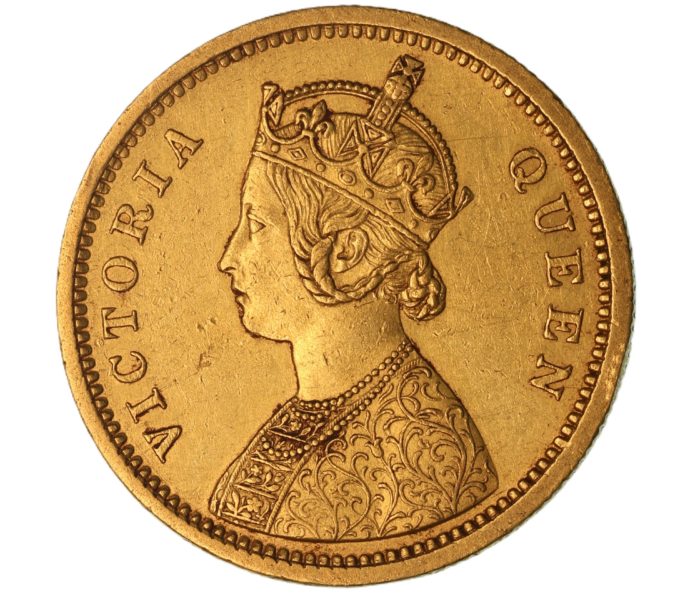 British India Queen Victoria AD 1837-1901 Gold Mohur AD 1862