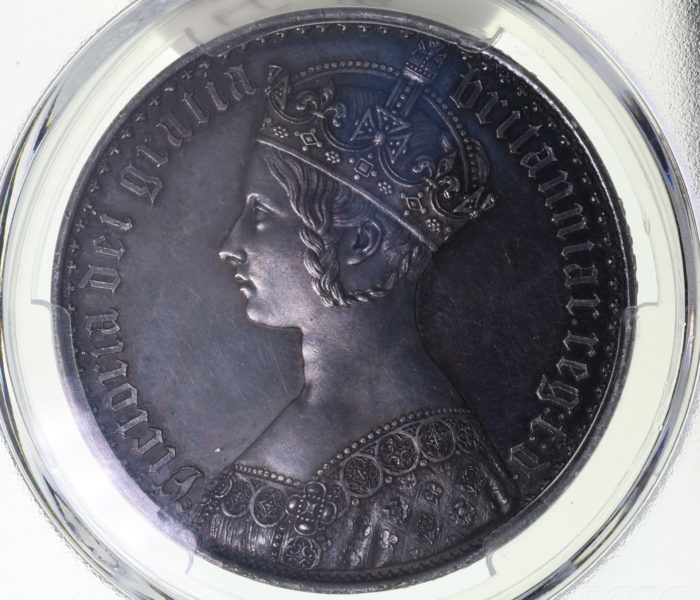 Victoria AD 1837-1901 Silver Gothic Crown *PCGS Graded PR63*