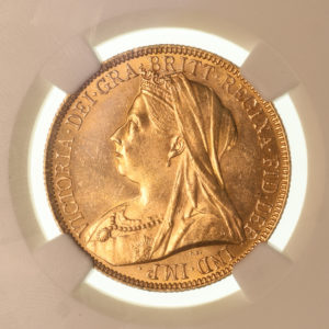 Victoria AD 1837-1901 Gold Two Pounds *NGC Graded MS63*