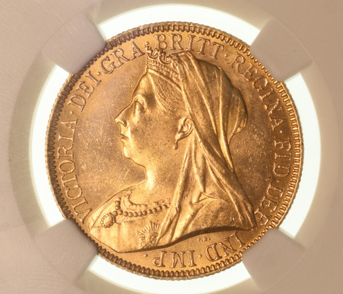 Victoria AD 1837-1901 Gold Two Pounds *NGC Graded MS63*