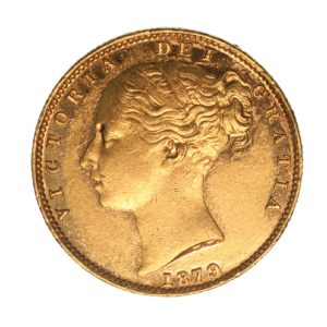 Victoria AD 1837-1901 Gold Sovereign AD 1879