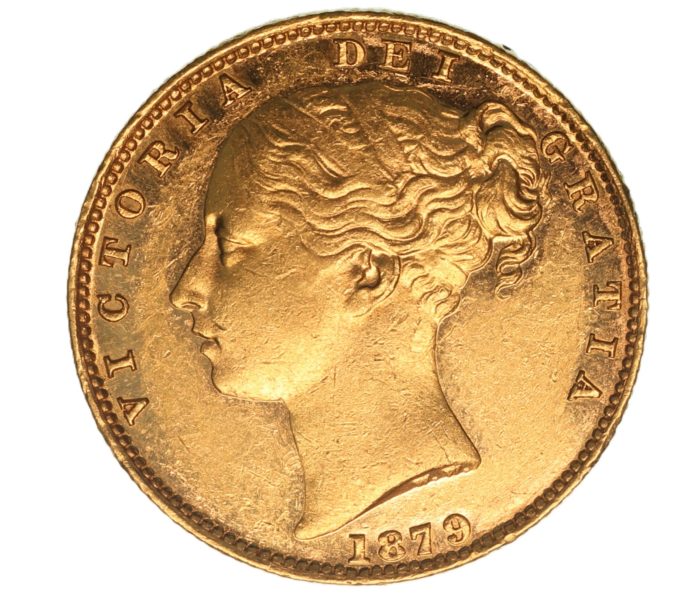 Victoria AD 1837-1901 Gold Sovereign AD 1879
