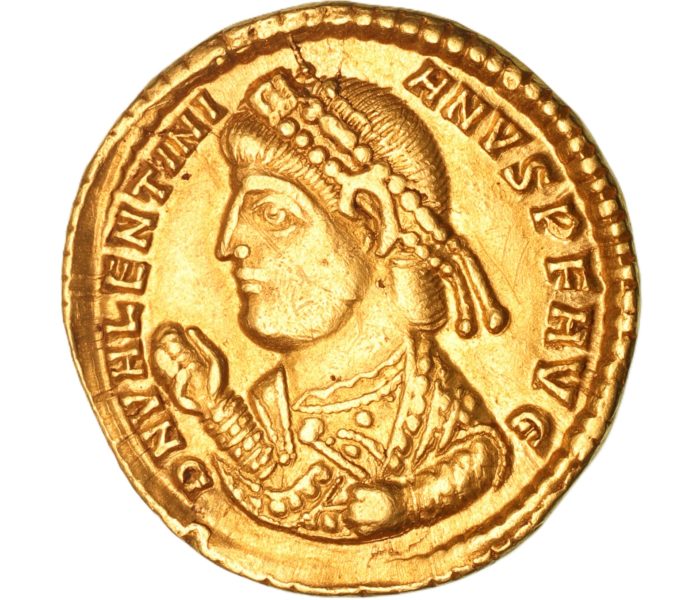 Valentinian I AD 364-375 Gold Solidus Siscia