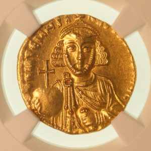 BYZANTINE Anastasius II AD 713-715 Gold Solidus *NGC graded Mint State*