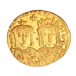 BYZANTINE Constantine VI & Irene AD 780-797 Gold Solidus Constantinople mint