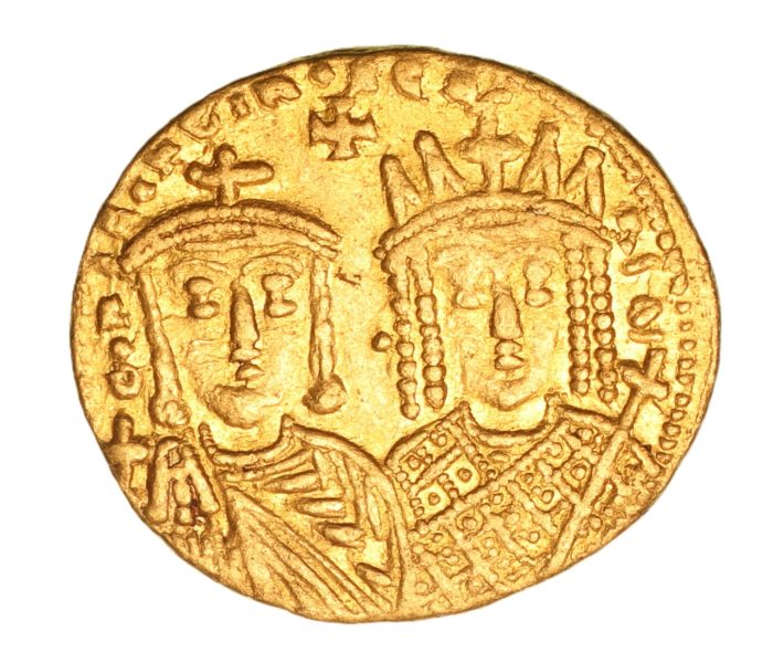 BYZANTINE Constantine VI & Irene AD 780-797 Gold Solidus Constantinople mint