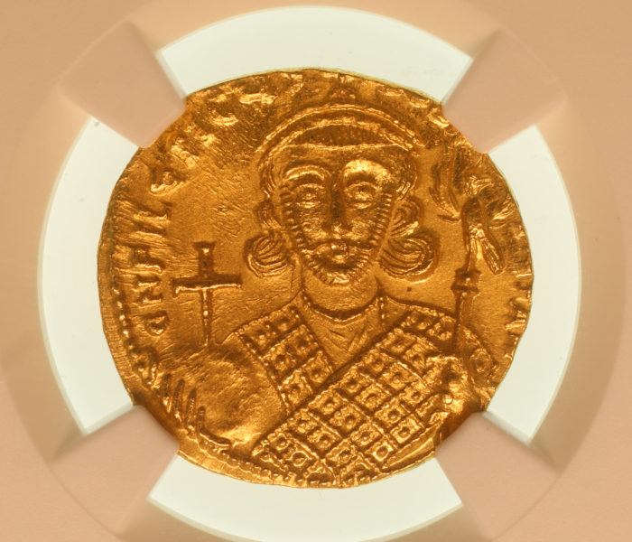 BYZANTINE Phillippicus AD 711-713 Gold Solidus *NGC Graded Mint State*