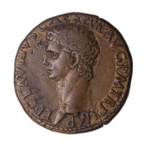 Claudius AD 41-54 Bronze Dupondius Rome The Twelve Caesars