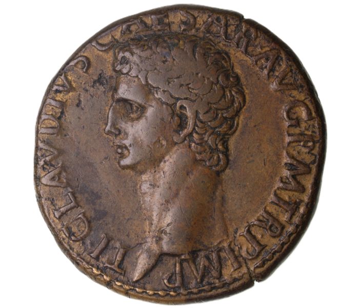 Claudius AD 41-54 Bronze Dupondius Rome The Twelve Caesars