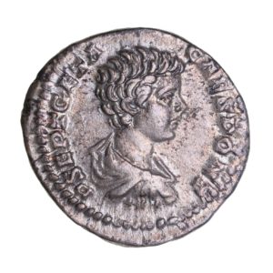 Geta as Caesar AD 209-211 Silver Denarius Rome