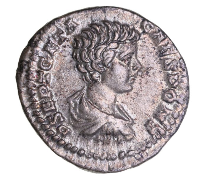 Geta as Caesar AD 209-211 Silver Denarius Rome