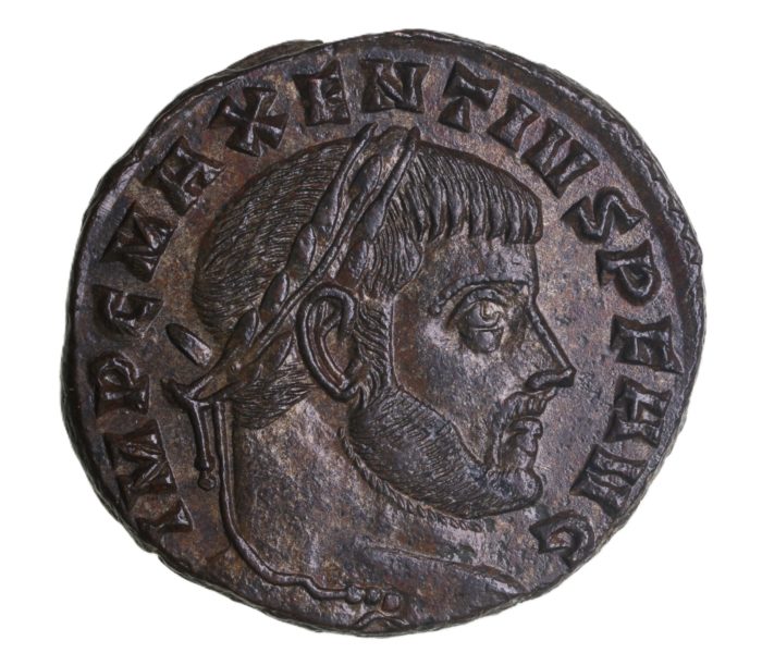 Maxientius AD 307-312 Bronze Follis Aquileia