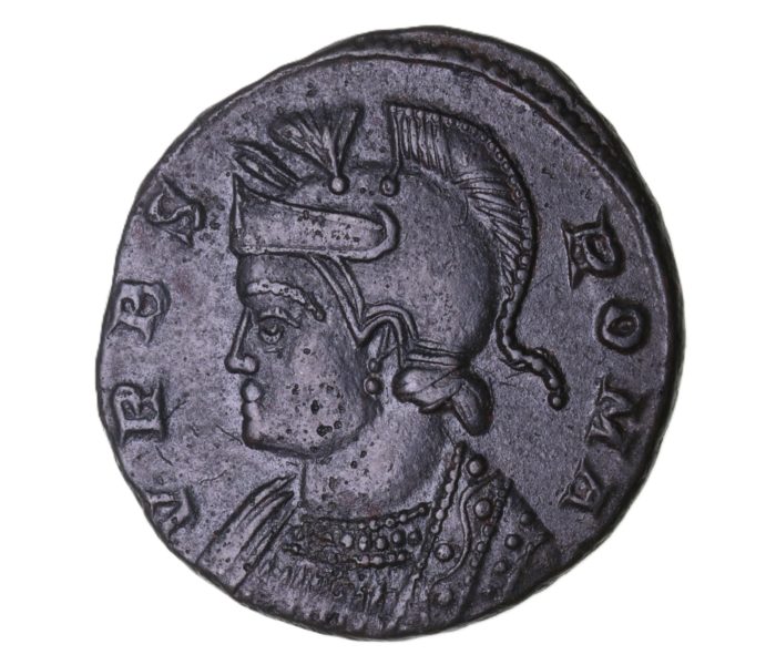 URBS ROMA Constantine I AD 307-337 Bronze Follis Lyon