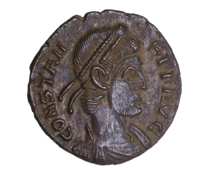 Constans AD 337-350 Bronze Half Follis Trier
