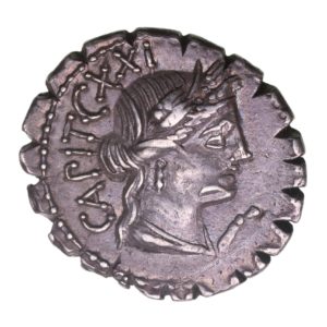Roman Republic C. Marius Cf Capito 81 BC Silver Denarius