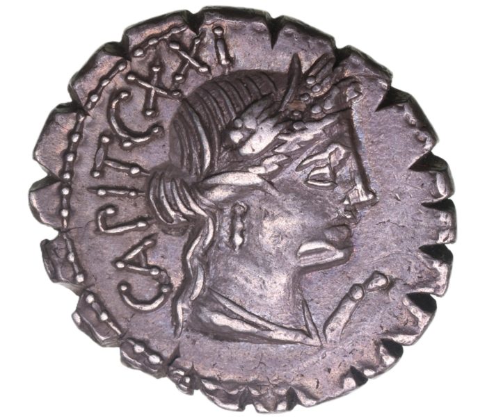 Roman Republic C. Marius Cf Capito 81 BC Silver Denarius