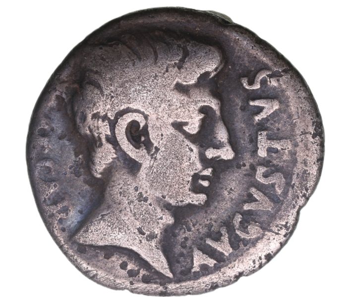 Augustus 27 BC - AD 14 Silver Denarius Rome