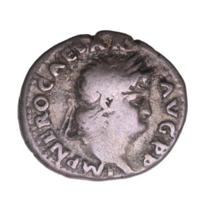 Nero AD 54 - 68 Silver Denarius Rome