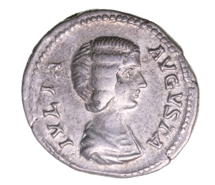 Julia Domna wife of Septimius Severus AD 193-211 Silver Denarius Rome