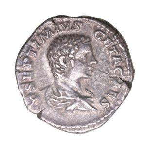 Geta as Caesar AD 209-211 Silver Denarius Rome