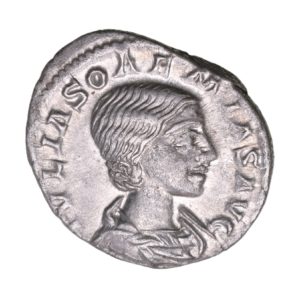 Julia Soaemias mother of Elagabalus AD 218-222 Silver Denarius Rome
