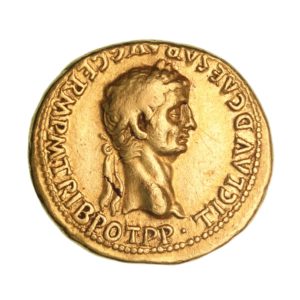 Claudius & Agrippina Junior AD 41-54 Gold Aureus Lugdunum *Rare*