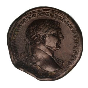 Trajan AD 98-117 Bronze Sestertius Rome *Wonderful portrait*