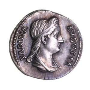 Sabina wife of Hadrian AD 117-138 Silver Denarius Rome