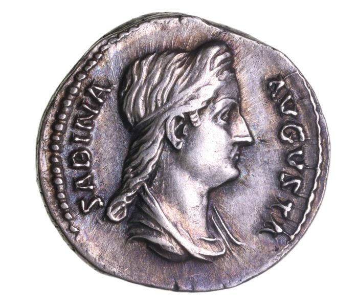 Sabina wife of Hadrian AD 117-138 Silver Denarius Rome