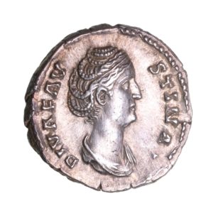Faustina Senior wife of Antoninus Pius AD 138-161 Silver Denarius Rome