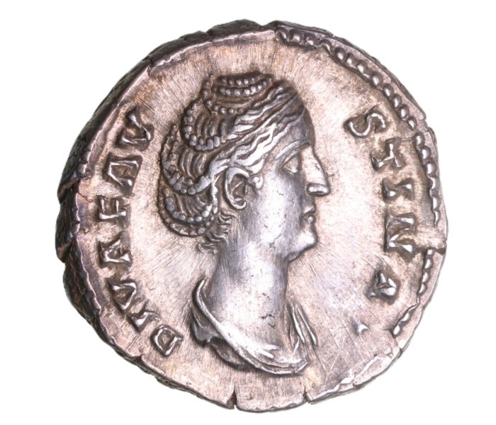 Faustina Senior wife of Antoninus Pius AD 138-161 Silver Denarius Rome