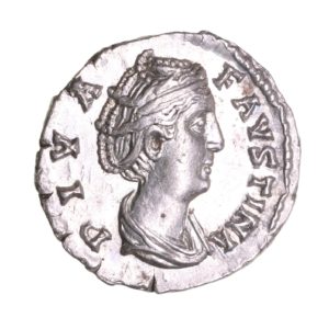 Faustina Senior wife of Antoninus Pius AD 138-161 Silver Denarius Rome