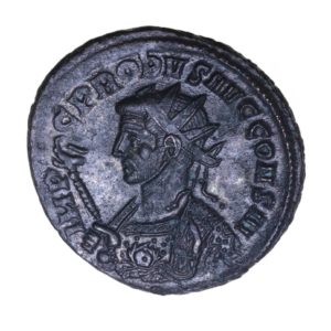 Probus AD 276-282 Bronze Antoninianus Vows in Laurel wreath *Extremely Rare*