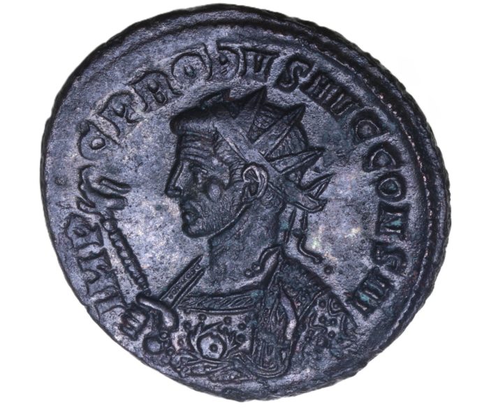 Probus AD 276-282 Bronze Antoninianus Vows in Laurel wreath *Extremely Rare*